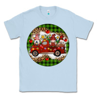 Dusty Blue christmas gnomes truck Classic Tee - Artiststas