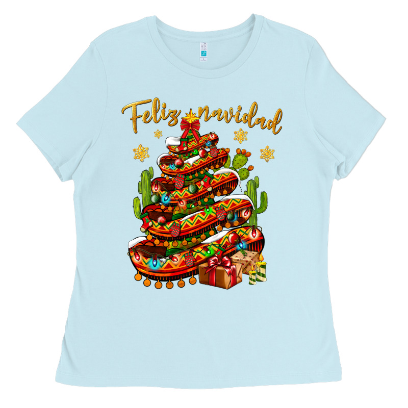 Christmas Feliz Navidad Ladies Tee by NancyCooperArtShop | Teevron