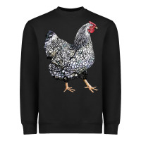 Black wyandotte chicken Heavyweight Sweatshirt - LillyAllenDesigns