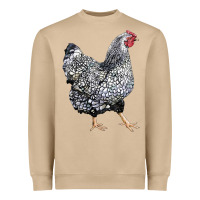 Mushroom wyandotte chicken Heavyweight Sweatshirt - LillyAllenDesigns