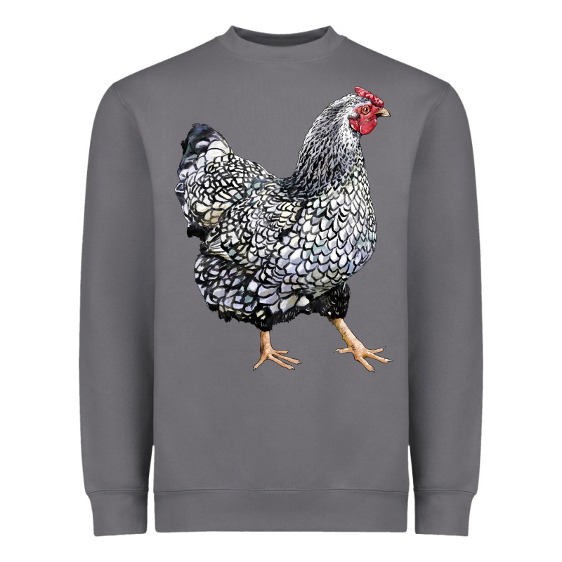 Wyandotte Chicken Heavyweight Sweatshirt by LillyAllenDesigns | Teevron