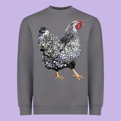 Wyandotte Chicken Heavyweight Sweatshirt Designed By Lillyallendesigns