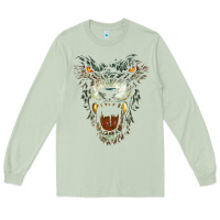 Matcha Werewolf Face Lycan Gothic Horror Occult Scary Halloween Long Sleeve Tee - longCreatives