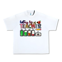 White battery life of teacher Urban Heavy Tee - CowGirlArtShop