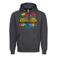 Smoke camp more worry less with caravan Zipper Hoodie - Artiststas