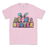 Bubblegum Pink Egg hunter plate letters Easter Day Classic Tee - HowdyJamesFarm