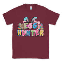 Burgundy Egg hunter plate letters Easter Day Classic Tee - HowdyJamesFarm