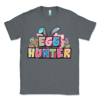 Charcoal Heather Egg hunter plate letters Easter Day Classic Tee - HowdyJamesFarm