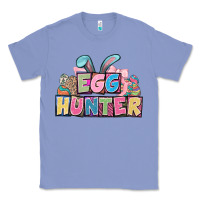 Colony Blue Egg hunter plate letters Easter Day Classic Tee - HowdyJamesFarm