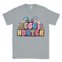 Heather Grey Egg hunter plate letters Easter Day Classic Tee - HowdyJamesFarm
