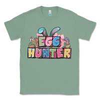 Sage Egg hunter plate letters Easter Day Classic Tee - HowdyJamesFarm
