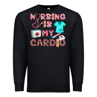 Black nursing is my cardio Premium Sweatshirt - BarkalooDesign