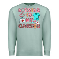 Seafoam nursing is my cardio Premium Sweatshirt - BarkalooDesign