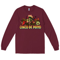 Burgundy My first cinco de mayo Long Sleeve Tee - FaDigitalArtStudio