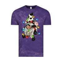 Cloud Purple christmas cow gnome Vintage Tee - CowGirlArtShop