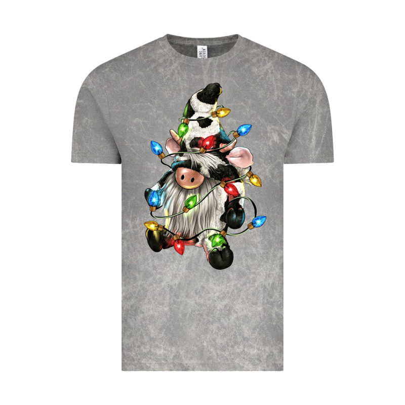 Christmas Cow Gnome Vintage Tee by CowGirlArtShop | Teevron