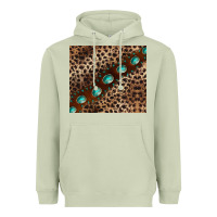Matcha leopard gemstone leather Heavyweight Hoodie - BarkalooDesign