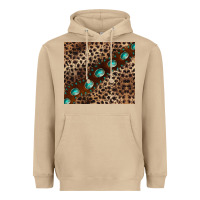 Mushroom leopard gemstone leather Heavyweight Hoodie - BarkalooDesign