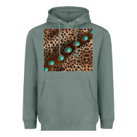 Sage leopard gemstone leather Heavyweight Hoodie - BarkalooDesign