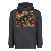 Smoke leopard gemstone leather Heavyweight Hoodie - BarkalooDesign