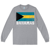 Heather Grey Bahamas Flag Country Men Women Kids Christmas Gift Family Long Sleeve Tee - longCreatives