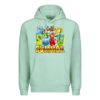 Seafoam Hello Summer Premium Hoodie - CowhideDigitalArt