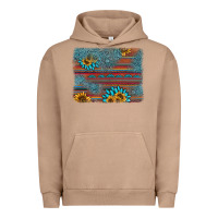Pigment Burro sunflower gemstone serape background Urban Hoodie - AdoDesignShop