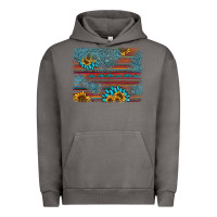 Pigment Tornado sunflower gemstone serape background Urban Hoodie - AdoDesignShop