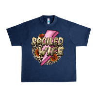 Navy Spoiled Wife Mother's Day Urban Heavy Tee - CowGirlArtShop