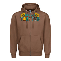 Chestnut let's get toasted Zipper Hoodie - Artiststas