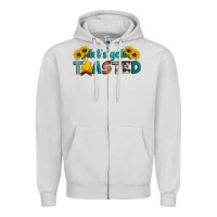 Dove Grey let's get toasted Zipper Hoodie - Artiststas