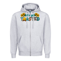 Heather Grey let's get toasted Zipper Hoodie - Artiststas