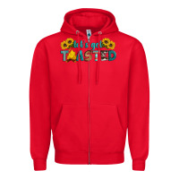 Red let's get toasted Zipper Hoodie - Artiststas