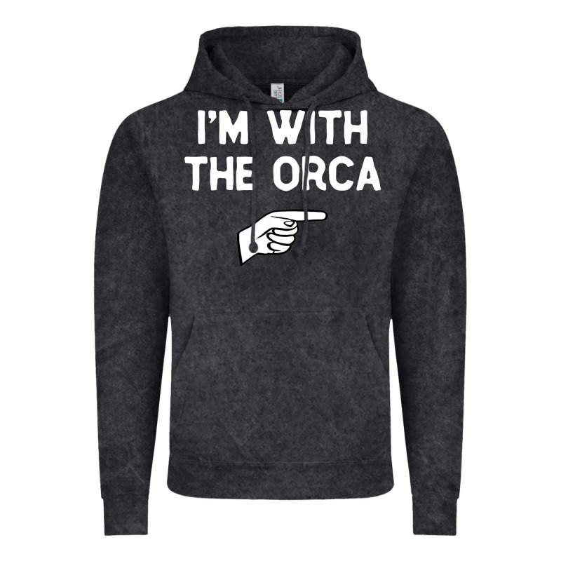 Im With The Orca Costume Halloween Matching Party Vintage Hoodie by longCreatives | Teevron