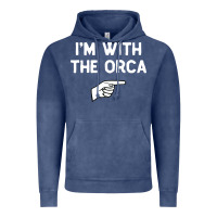 Vintage Denim im with the orca costume halloween matching party Vintage Hoodie - longCreatives