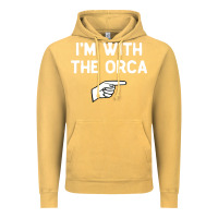 Vintage Mustard im with the orca costume halloween matching party Vintage Hoodie - longCreatives