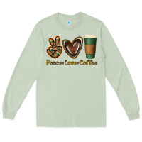 Matcha peace love coffee Long Sleeve Tee - Jasminsmagicworld