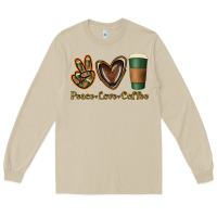 Mushroom peace love coffee Long Sleeve Tee - Jasminsmagicworld