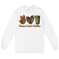White peace love coffee Long Sleeve Tee - Jasminsmagicworld
