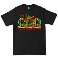 Black With God All Things Are Possible Mexico Premium Tee - texasbilliewilder