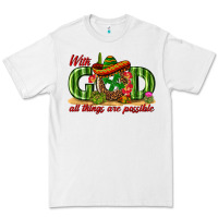 White With God All Things Are Possible Mexico Premium Tee - texasbilliewilder