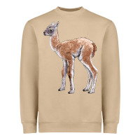 Mushroom Guanaco Llama Baby Heavyweight Sweatshirt - LillyAllenDesigns
