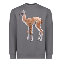 Storm Guanaco Llama Baby Heavyweight Sweatshirt - LillyAllenDesigns