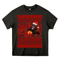 Asphalt Merry Christmas Labrador Retriever Heavy Core Tee - Bettercallsaul