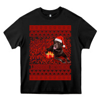 Black Merry Christmas Labrador Retriever Heavy Core Tee - Bettercallsaul