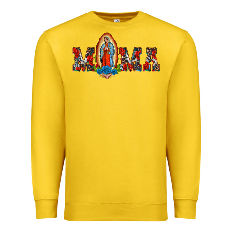 Mama Our Lady Of Guadalupe Premium Sweatshirt by BarkalooDesign | Teevron