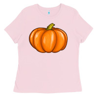 Bubblegum Pink pumpkin Ladies Tee - texasbilliewilder