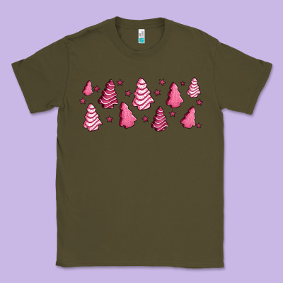 Pink Christmas Cakes Classic Tee Designed By Jasminsmagicworld