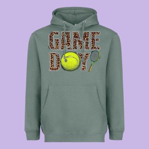 Tennis Game Day Heavyweight Hoodie Designed By Barkaloodesign