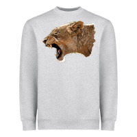 Heather Grey Puma Head Heavyweight Sweatshirt - LillyAllenDesigns